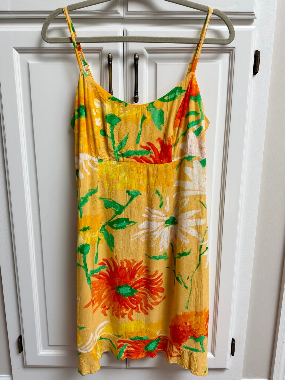 Jams World Vintage Tropical Floral Mini Dress Size Large